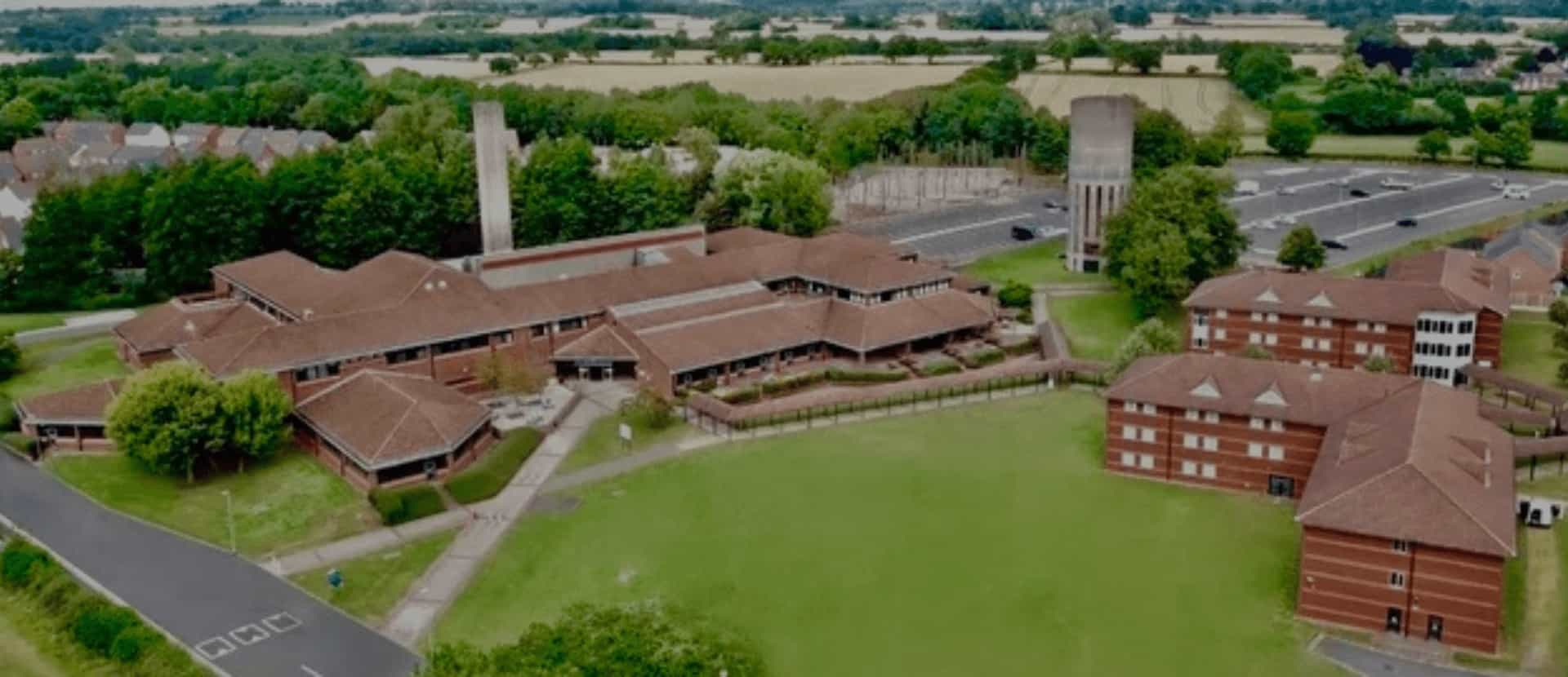 birds eye view of yarnfield park retreat venue