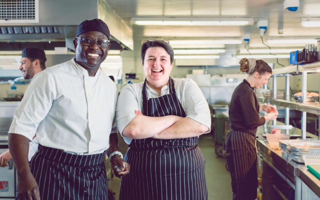 chefs in yarnfield kitchen